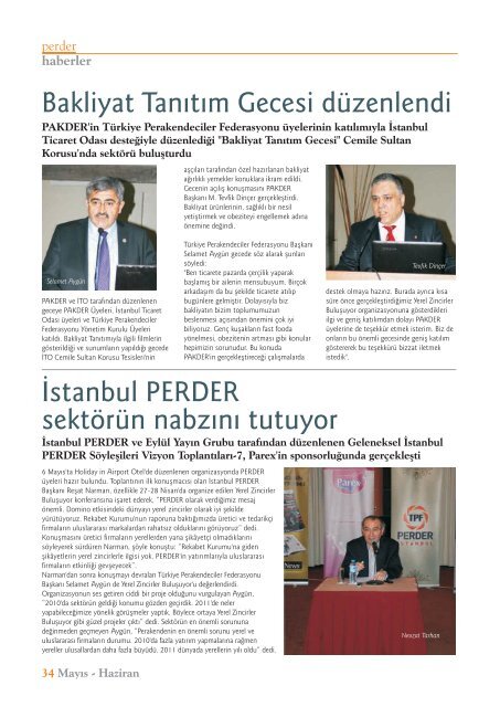 PERDER Dergisi 22.Sayı - Türkiye Perakendeciler Federasyonu