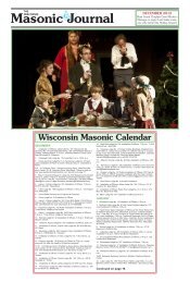 WMJ December 2012 - Freemasons of Wisconsin