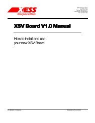 XSV Board V1.0 Manual XSV Board V1.0 Manual - Xess