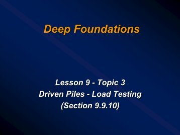 Lesson 09 - Part 3 - Deep Foundations