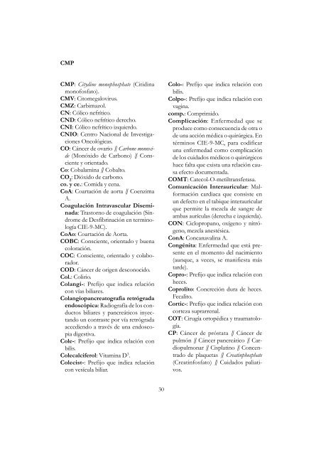 Diccionario de siglas mÃ©dicas - Sociedad EspaÃ±ola de Medicina del ...