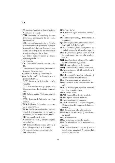 Diccionario de siglas mÃ©dicas - Sociedad EspaÃ±ola de Medicina del ...