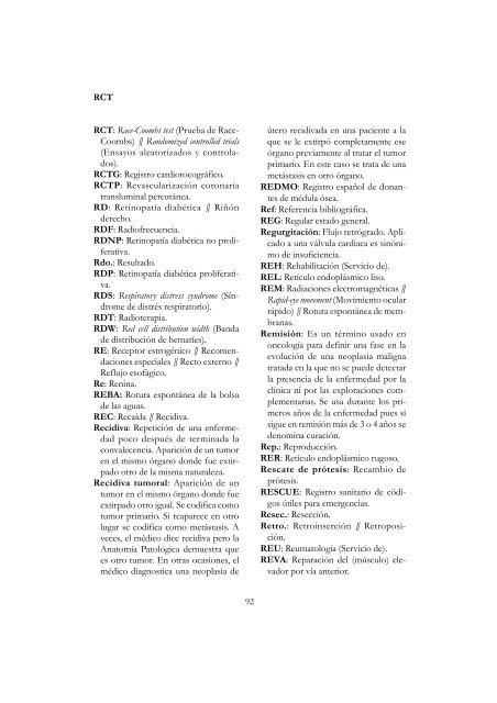 Diccionario de siglas mÃ©dicas - Sociedad EspaÃ±ola de Medicina del ...