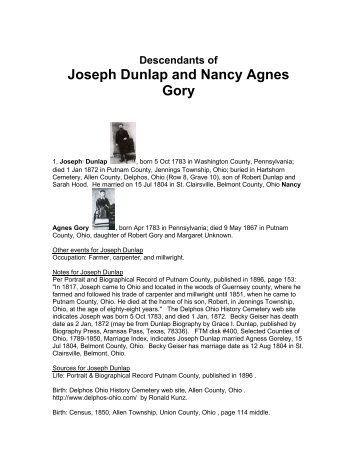 DUNLAP FAMILY HISTORY (.pdf) - Simonhoyt.com