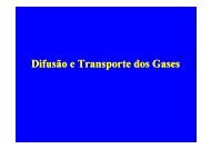 DifusÃ£o e Transporte dos Gases