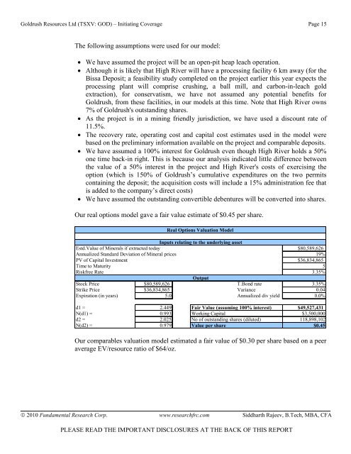 Goldrush Resources Ltd. (TSXV: GOD) â Initiating Coverage; Gold ...