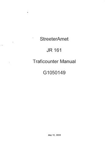 JR Traficounter Manual.pdf - Peek Traffic