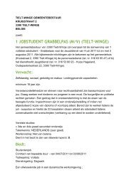 1 jobstudent grabbelpas (m/v) (tielt-winge) - gemeente Tielt-Winge