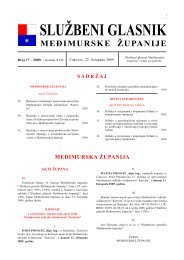 Službeni glasnik Međimurske županije - Glasila doo