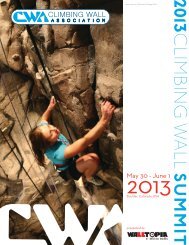 2013 Summit program - Climbing Wall Association