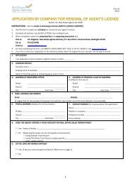 Company licence renewal form - Real Estate Agents Authority