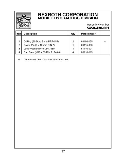 AA4V125 Series 1 - DDKS Industries, hydraulic components distributor