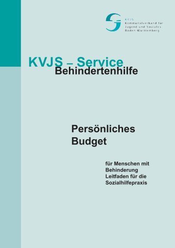 Persönliches Budget für Menschen mit Behinderung - VKIB.DE