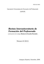 Revista Interuniversitaria de Formación del Profesorado