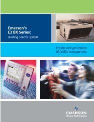 Emerson's E2 BX Series: Building Control System - icemeister.net