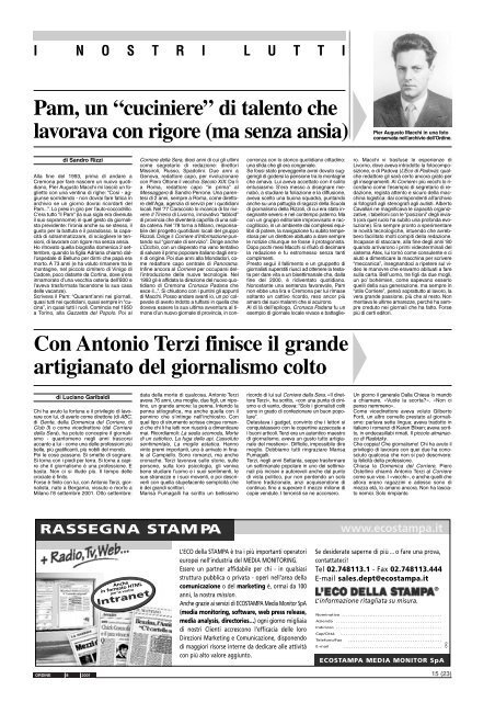 Ottobre 2001 - Ordine dei Giornalisti