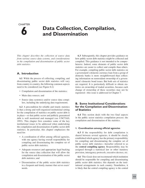 Data Collection, Compilation, and Dissemination - Task Force on ...