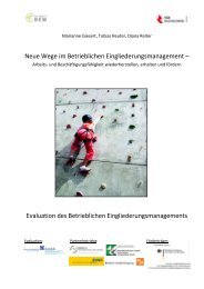 Evaluation des Betrieblichen Eingliederungsmanagements