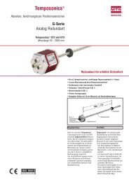 Temposonics® - MTS Sensors