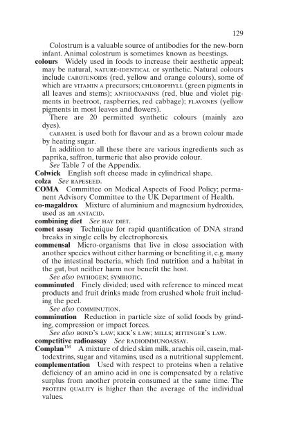 Benders'dictionary of nutrition and food technology