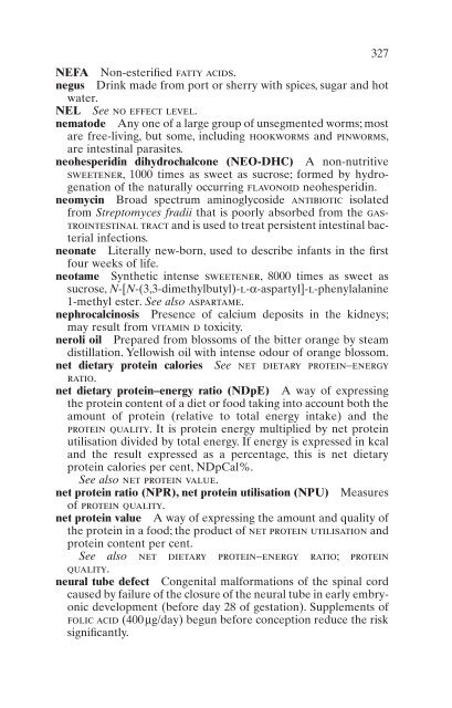 Benders'dictionary of nutrition and food technology