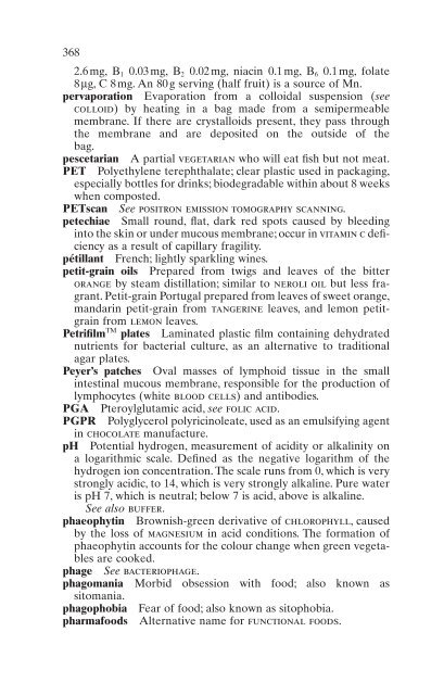 Benders'dictionary of nutrition and food technology