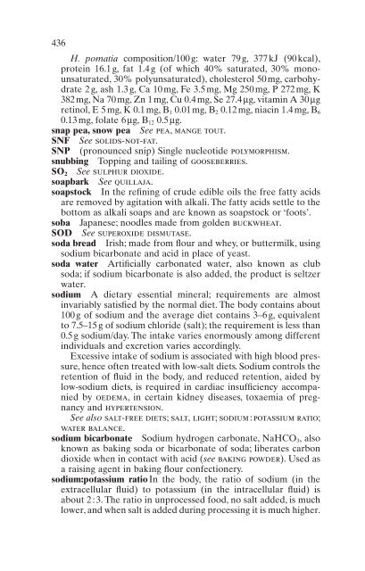 Benders'dictionary of nutrition and food technology