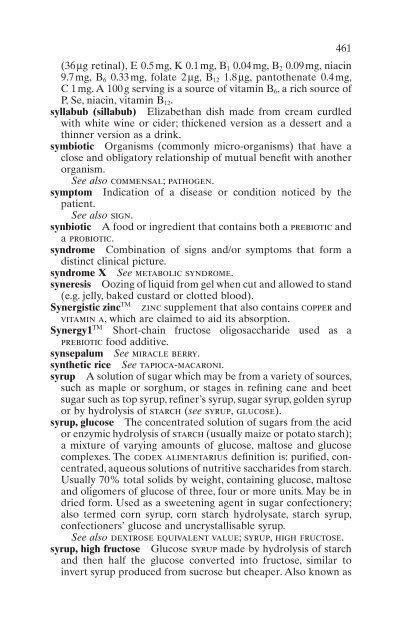 Benders'dictionary of nutrition and food technology