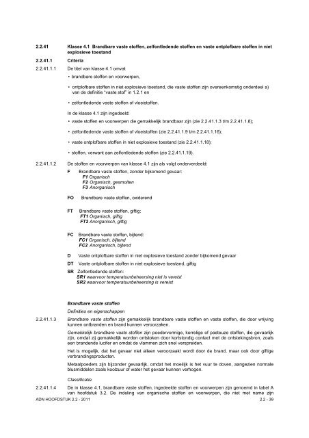 VBG Bijlage 1a ADN - RBV advies