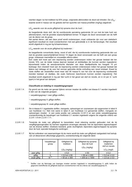 VBG Bijlage 1a ADN - RBV advies