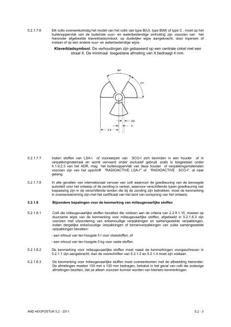 VBG Bijlage 1a ADN - RBV advies