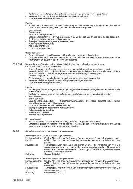 VBG Bijlage 1a ADN - RBV advies