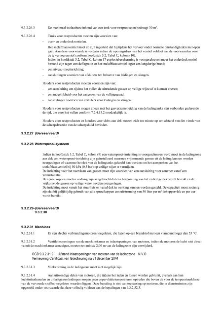 VBG Bijlage 1a ADN - RBV advies