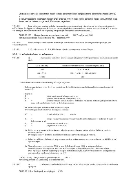 VBG Bijlage 1a ADN - RBV advies