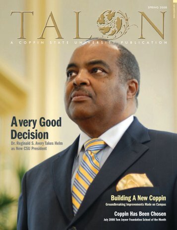 3 Issue 1 - Spring 2008 - <b>Coppin State</b> University . - the-talon-vol-3-issue-1-spring-2008-coppin-state-university-