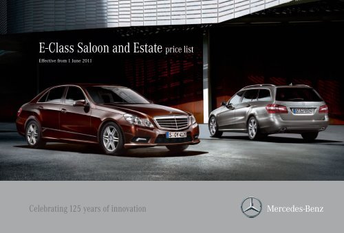 E-Class Saloon and Estate price list