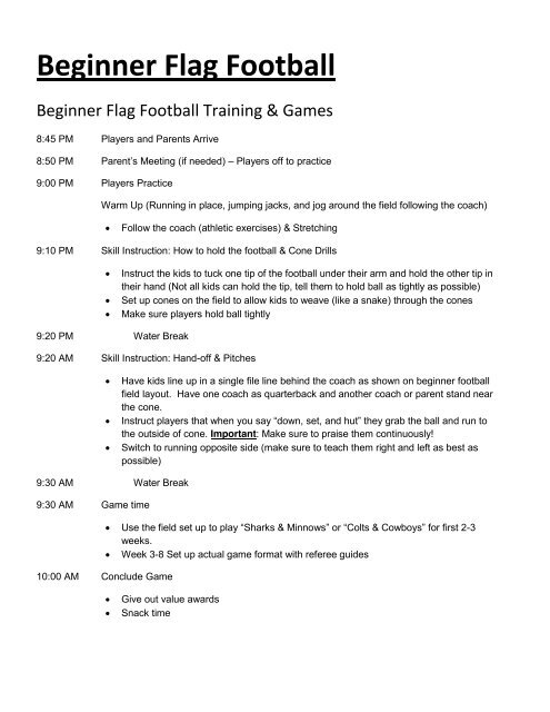 Beginner Flag Football Rules Game Flow I9 Sports