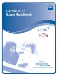 CCRN/PCCN Certification Exam Handbook - jeffline