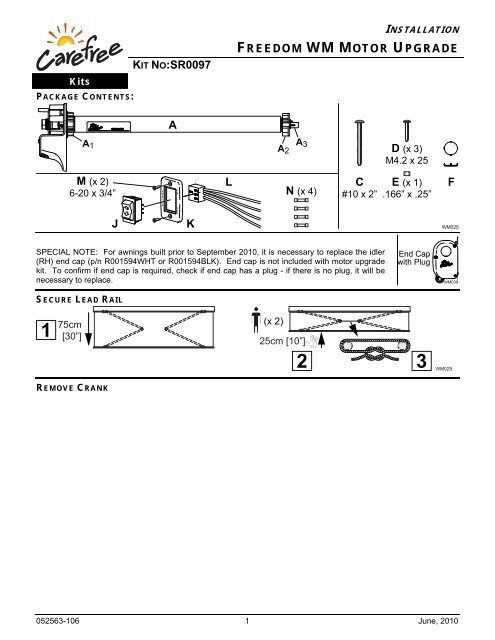 Freedom Micro Motor FREEDOM WM MOTOR UPGRADE - Carefree of Colorado