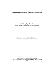 The Law and Alternative Working Arrangements. - Labour Market ...