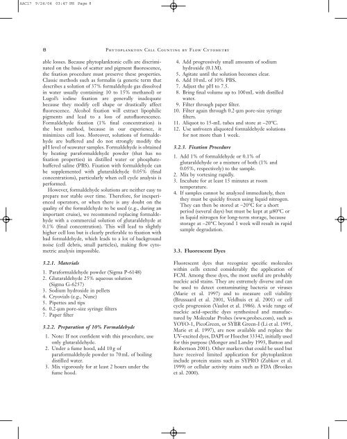 Phytoplankton Cell Counting by Flow Cytometry - incommet