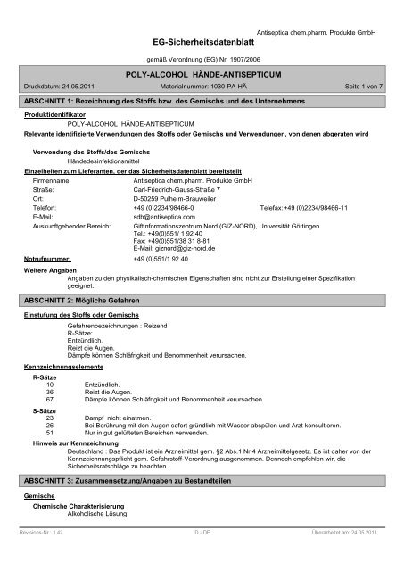 Poly-Alcohol - PICO-Medical GmbH