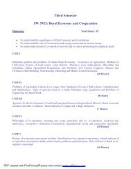 Rural Economy and Cooperation - Loyola College