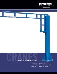 Work Station Jib Cranes - Gorbel