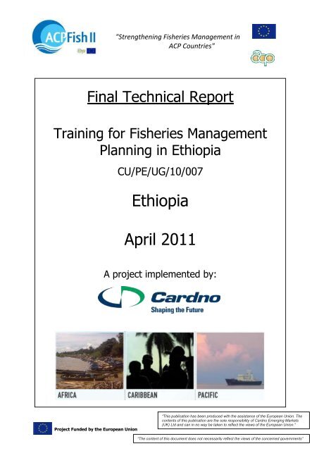 Final Technical Report - ACP Fish II