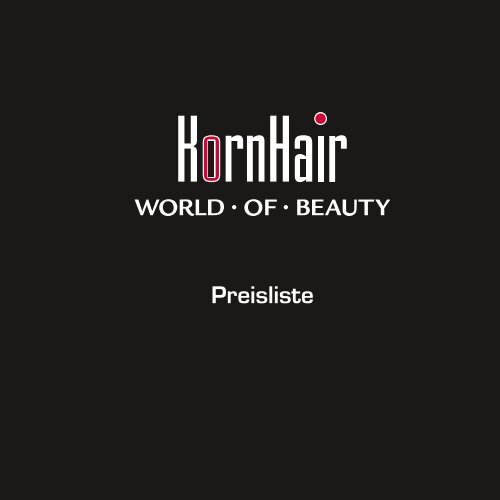 Preisliste - KornHair