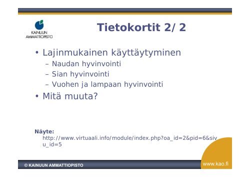 Ammattietiikan opettaminen verkossa - VirtuaaliKYLÃ