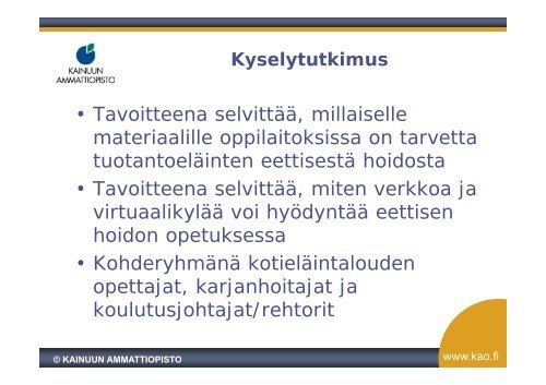 Ammattietiikan opettaminen verkossa - VirtuaaliKYLÃ