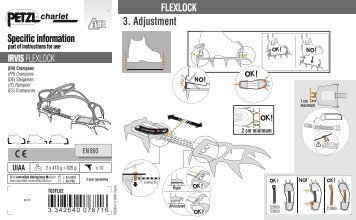 PETZL Specific Information IRVIS FLEXLOCK