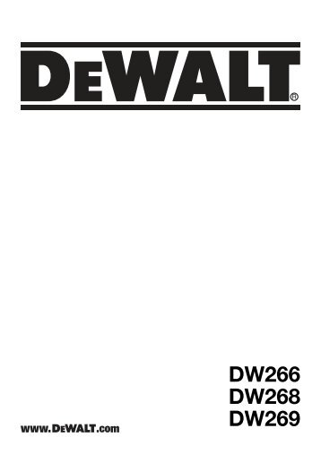 N260176 r01 man screwdriver DW266-B5.indd - Black & Decker